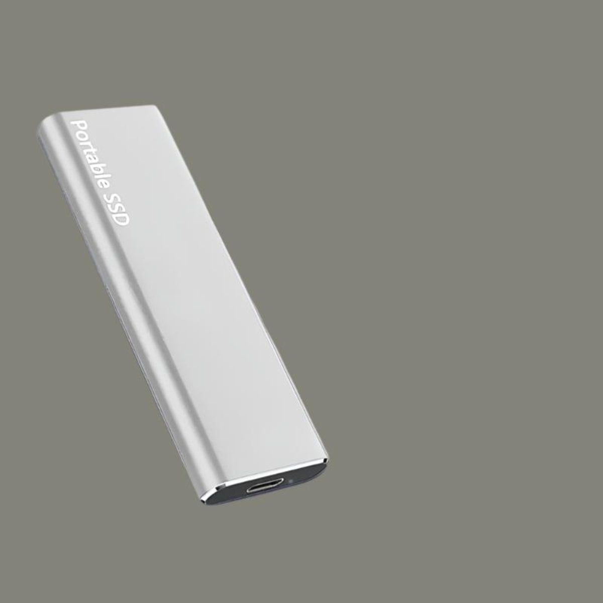 "Elegant 4TB bærbar ekstern harddisk med lynhurtig USB-C, kompakt design. Perfekt til dataopbevaring på farten."