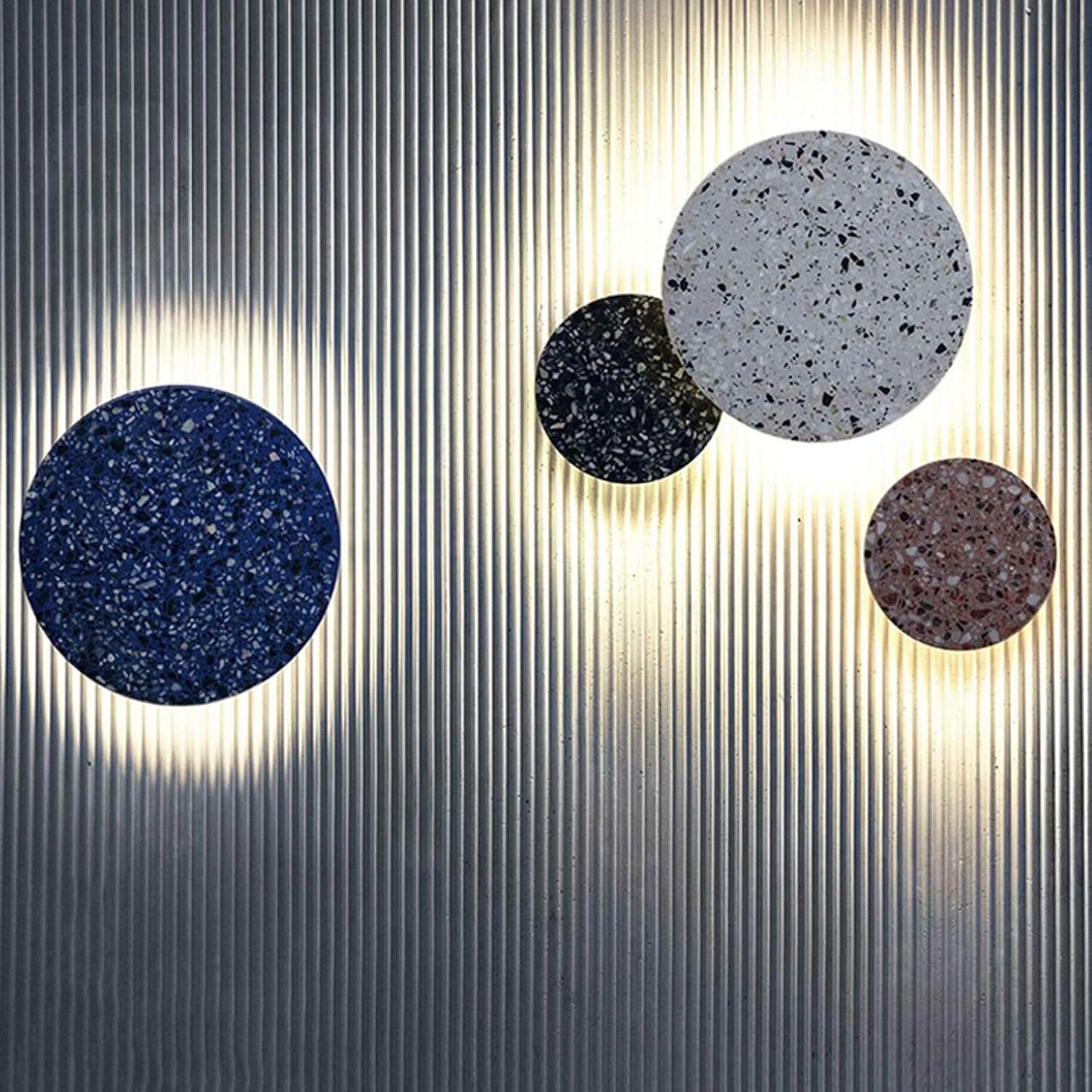 Elegant Terrazzo Væglampe - Nordisk Design