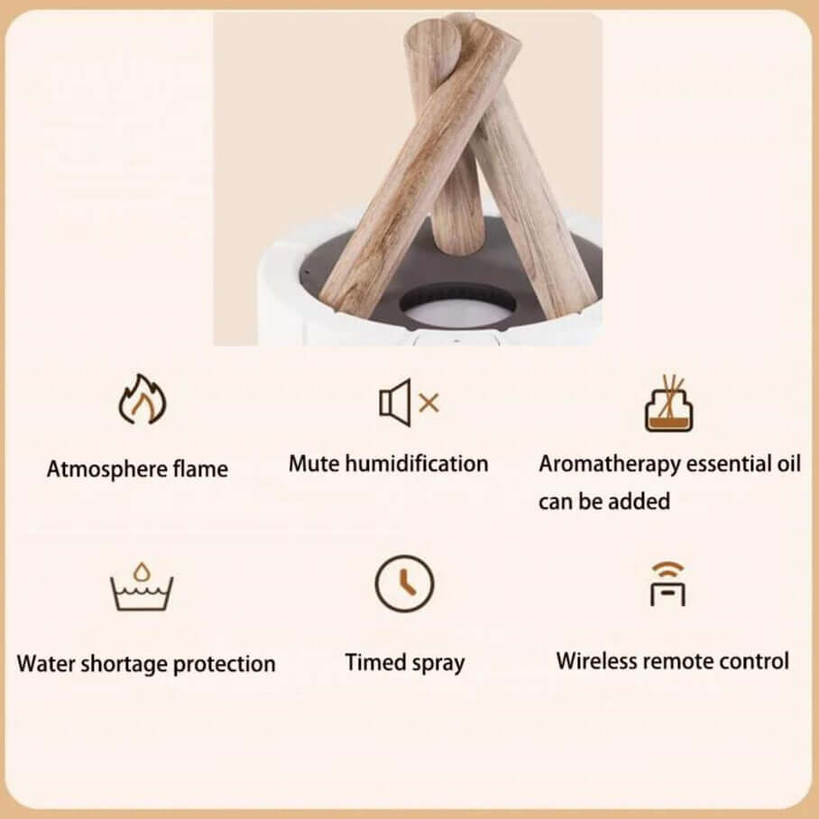 Flamme Luftfugter Bordlampe