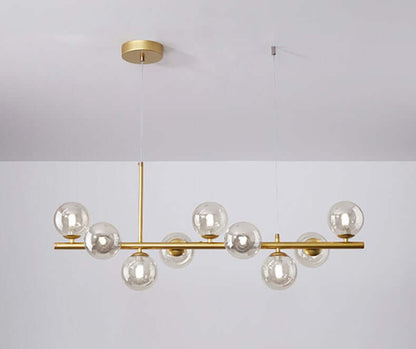 Elegant Pendellampe i Glas og Metal - 83x24cm
