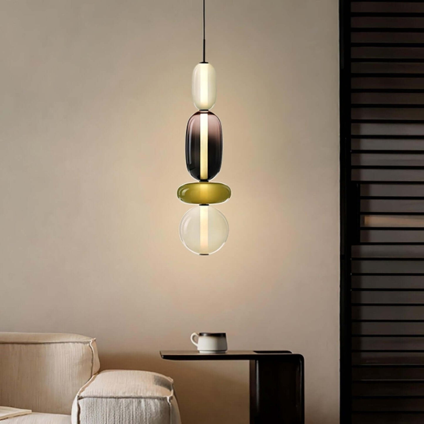 Farverig Glas Pendel - Moderne Designlampe