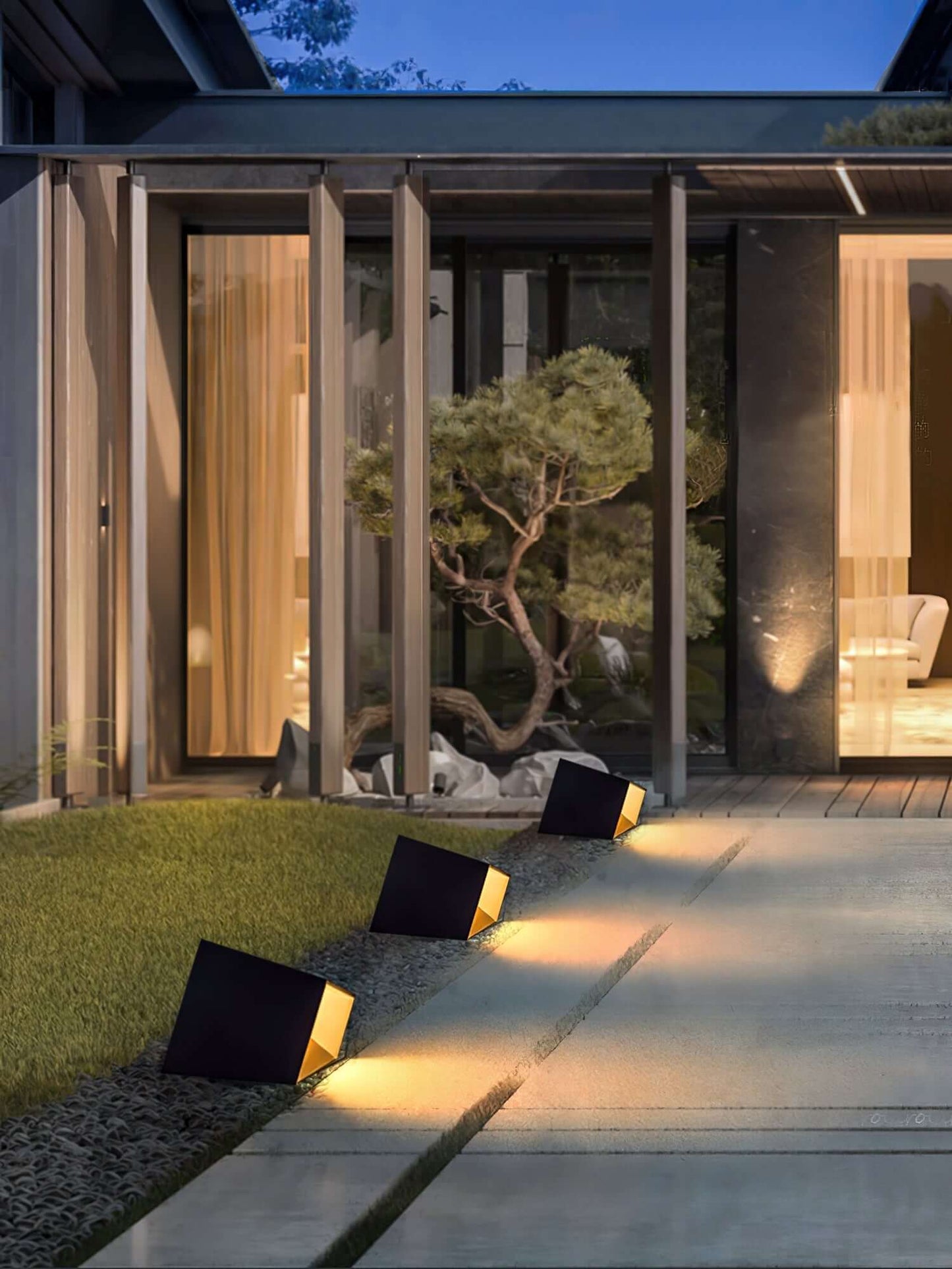 Solcelle Havekube - LED Udendørslampe