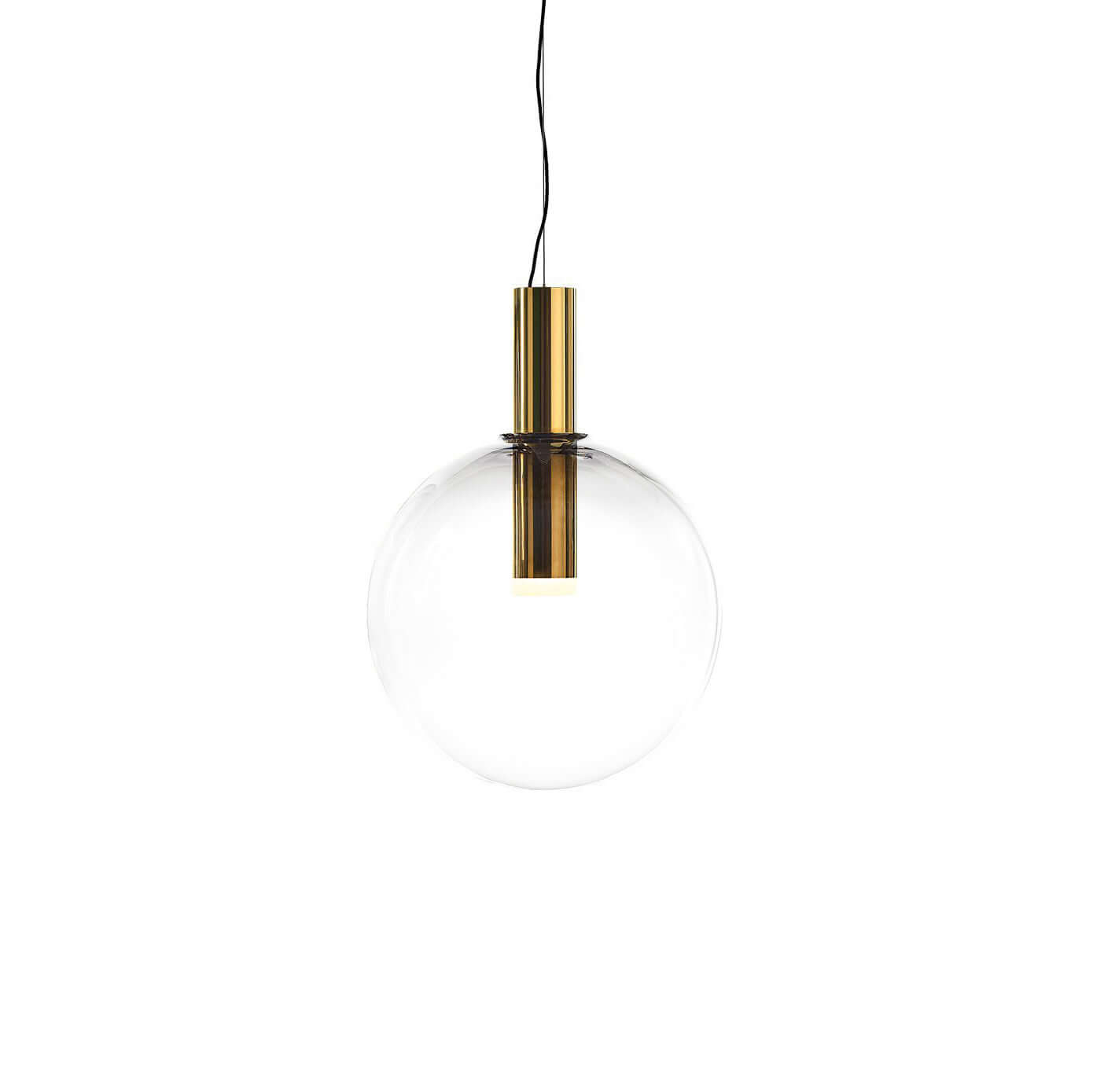 Elegant Pendel Lampe i Glas & Metal - Isabel