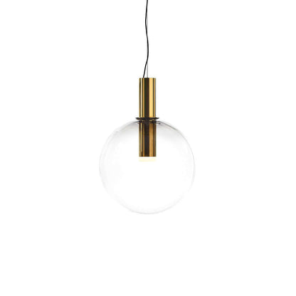 Elegant Pendel Lampe i Glas & Metal - Isabel