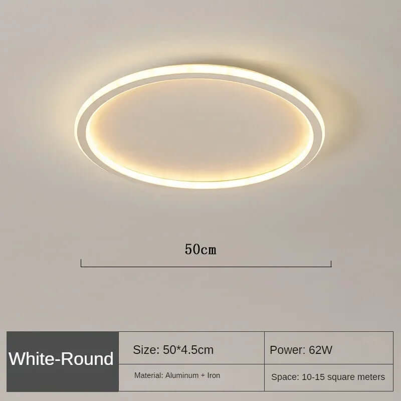 Runde LED loftslampe i skandinavisk design
