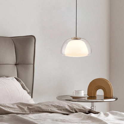 Elegant Jelly Pendellampe i Mælkeglas