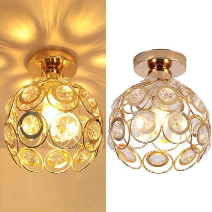 Luksus Guld Kugle Loftslampe | Elegant Design