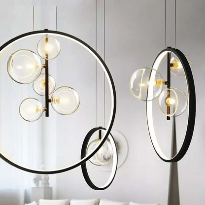Moderne Bobleglas Pendellampe