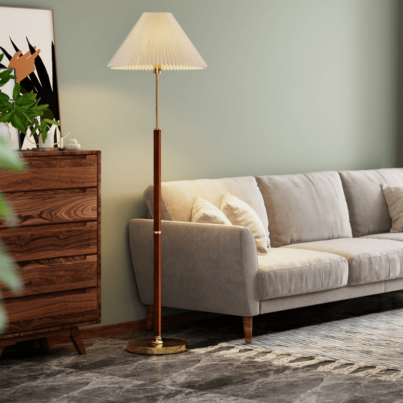 Elegant Gulvlampe i Rispapir - Skab Hygge