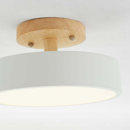 Dæmpbar LED-loftslampe i træ - 36W