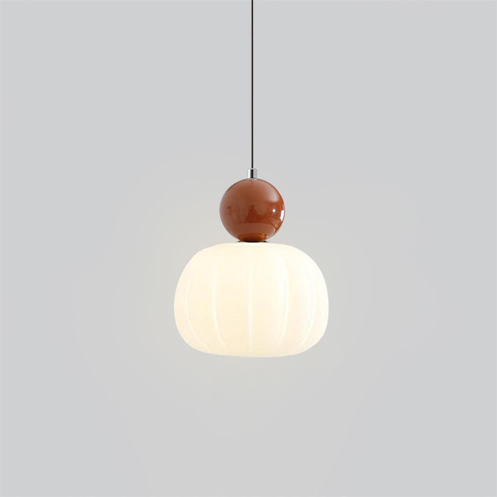Elegant Græskarformet Pendellampe - 14cm