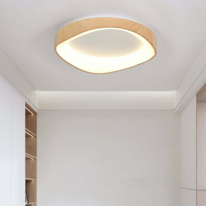 Moderne LED Loftslampe i Trædesign - 40/50/60cm