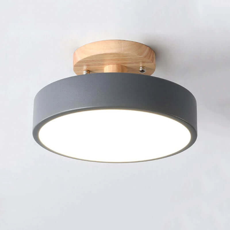 Dæmpbar LED-loftslampe i træ - 36W