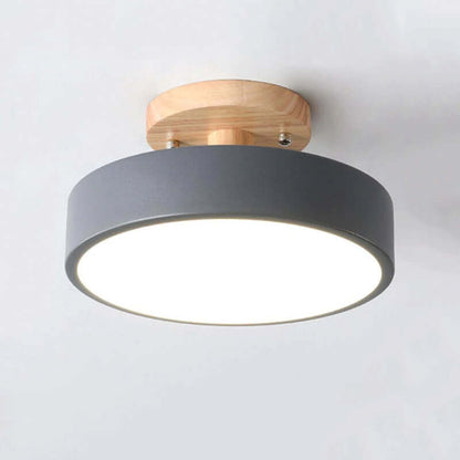Dæmpbar LED-loftslampe i træ - 36W