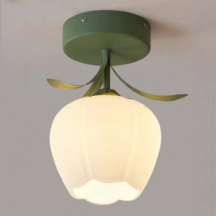 Tiffany Blomster Loftslampe i Mini Format