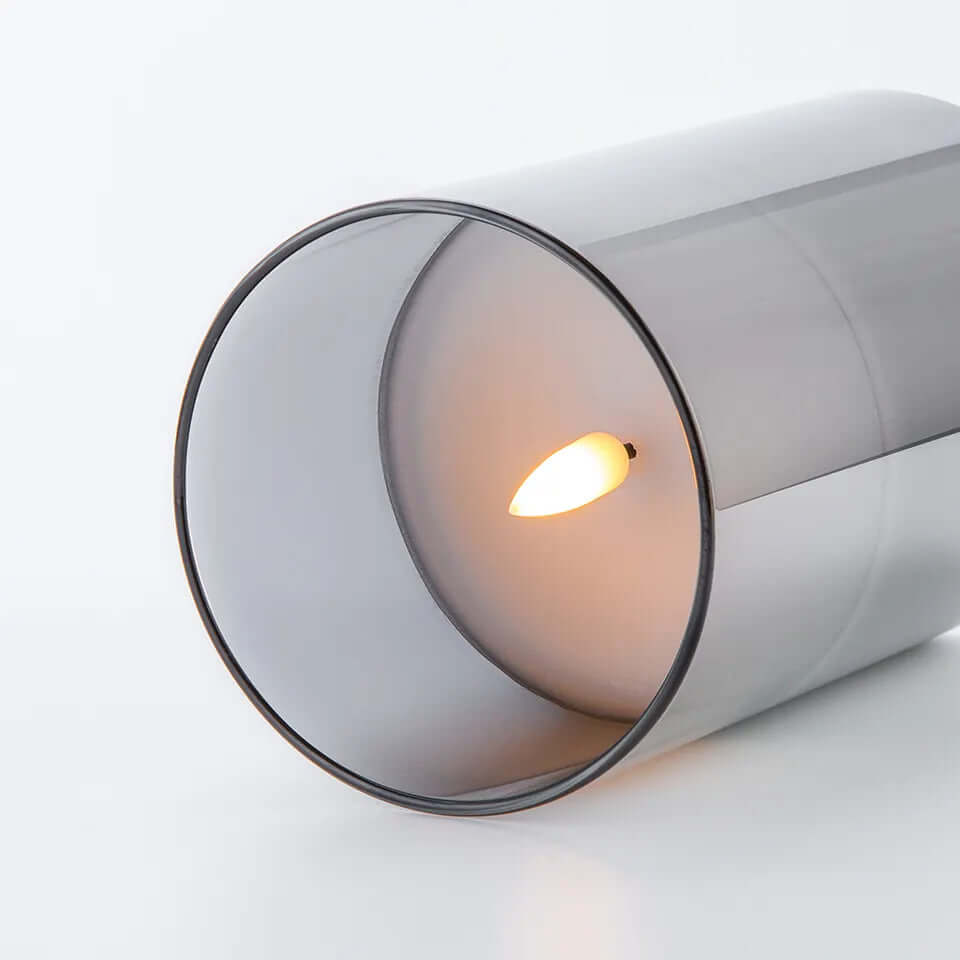 Sæt med 3 LED Stearinlys med Realistisk Flamme