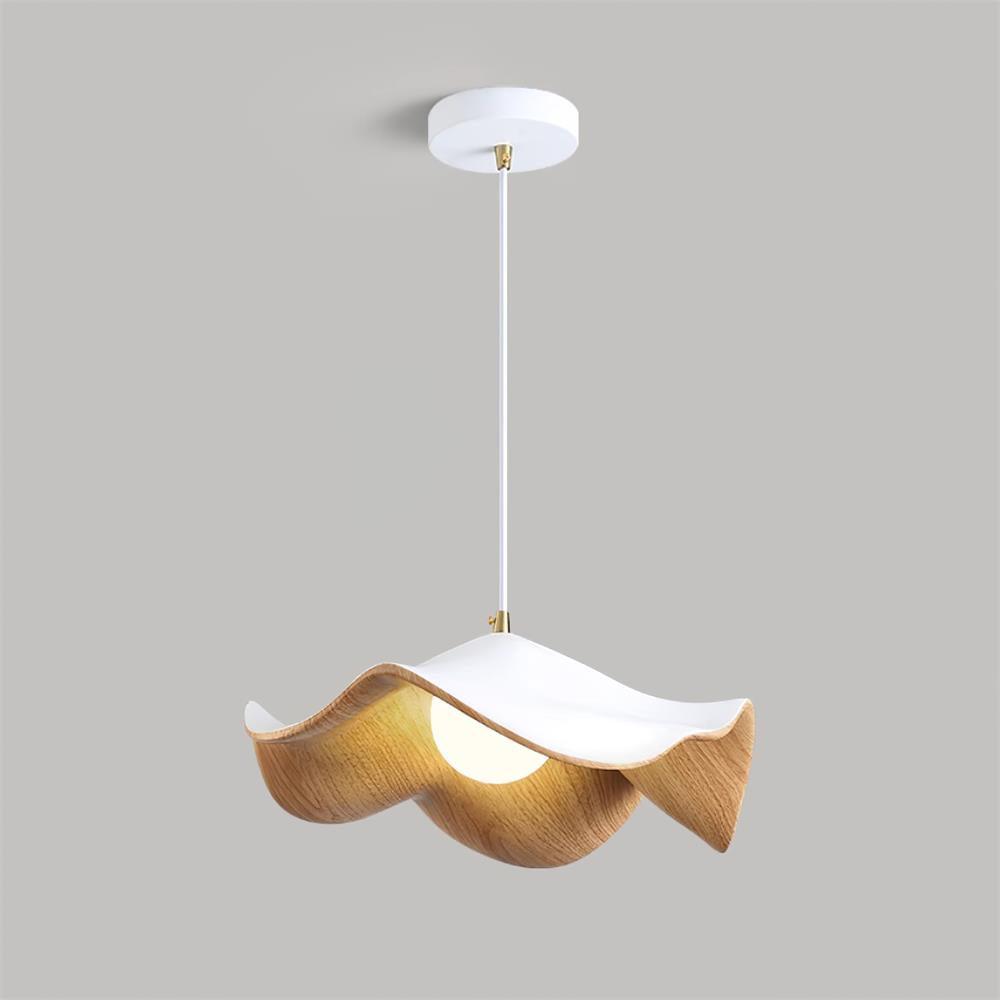 Unik Lotus Pendellampe i Harpiks & Metal