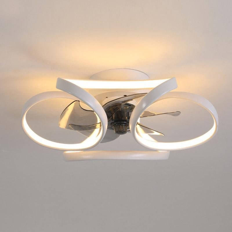 LED Loftlampe m/ Ventilator - Moderne Design