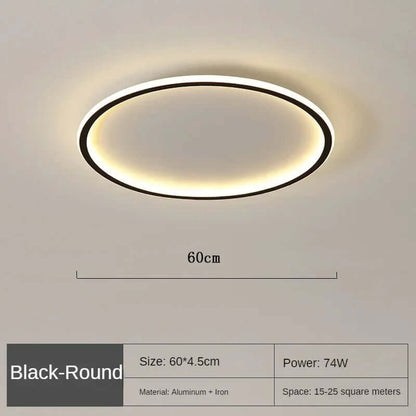 Runde LED loftslampe i skandinavisk design