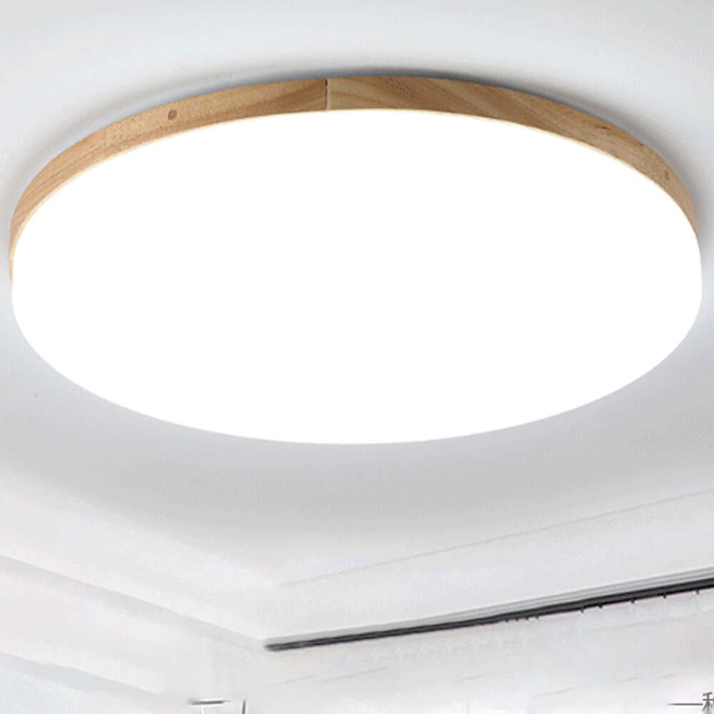 Rund LED-loftslampe i akryl