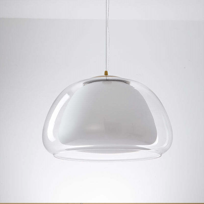 Elegant Jelly Pendellampe i Mælkeglas