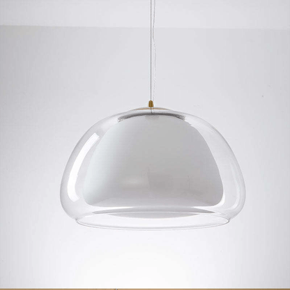 Elegant Jelly Pendellampe i Mælkeglas