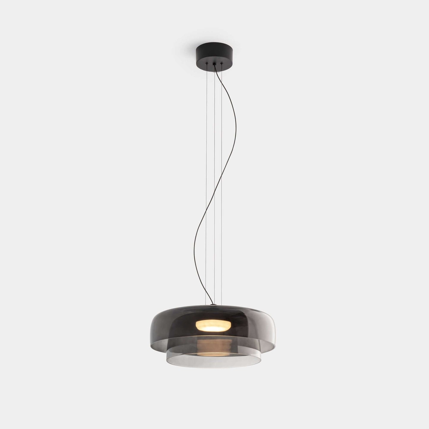 Elegant Glasloftlampe med LED | Justerbar