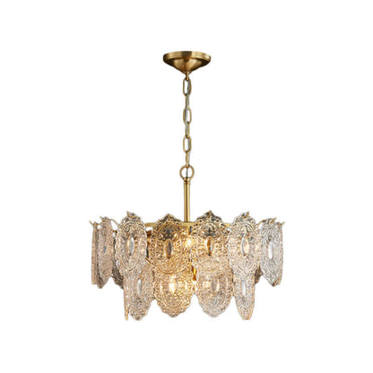 Krystal lysekrone, 5/7 hoveder, elegant design