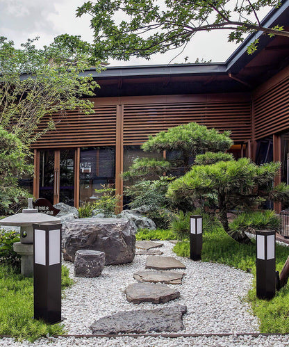 Moderne Udendørs Pullertlampe i Aluminium