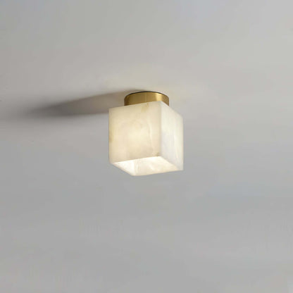 Elegant Alabast Loftslampe - 15cm