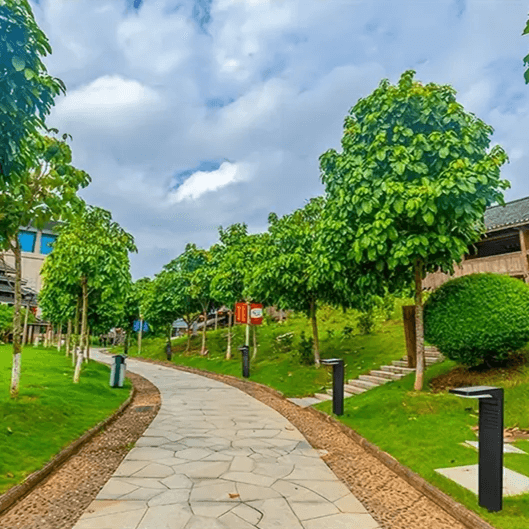 Solcelle-havelampe med LED | 4W | H41cm