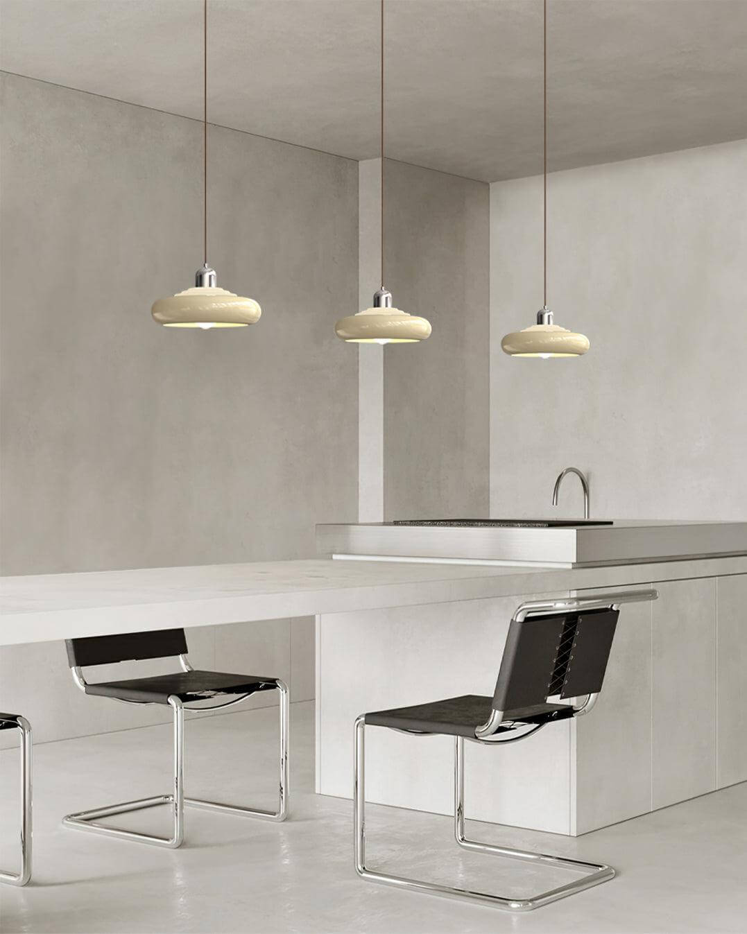 Elegant Pendellampe i Metal og Akryl - 36cm