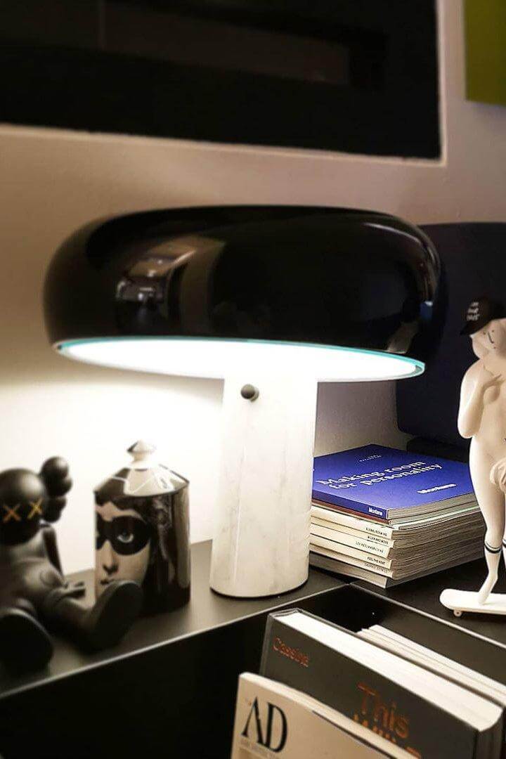 Elegant Marmor Bordlampe 28/40cm