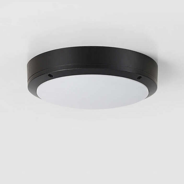 Vandtæt LED Udendørs Loftslampe Rund Aluminium