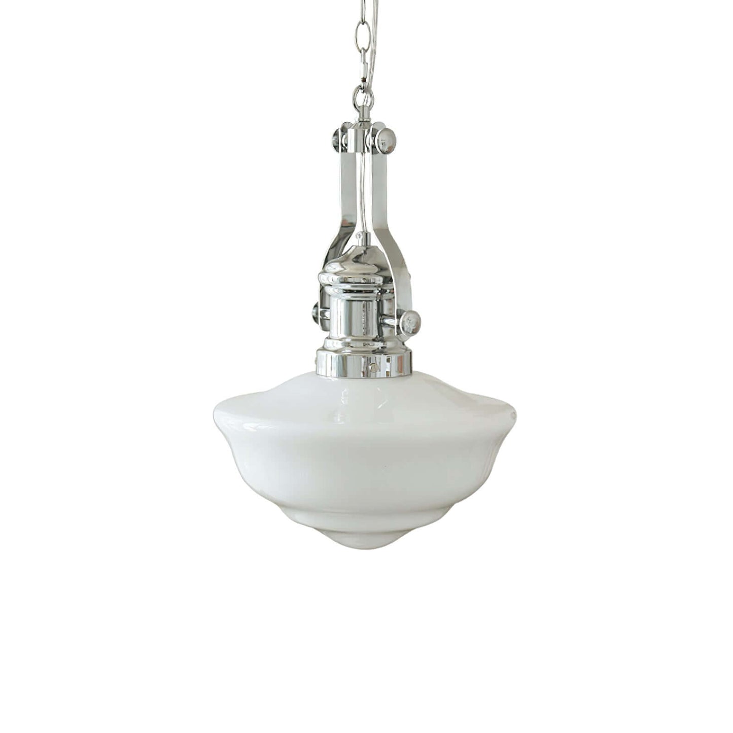 Elegant Skolehus Pendellampe - 30cm Glas