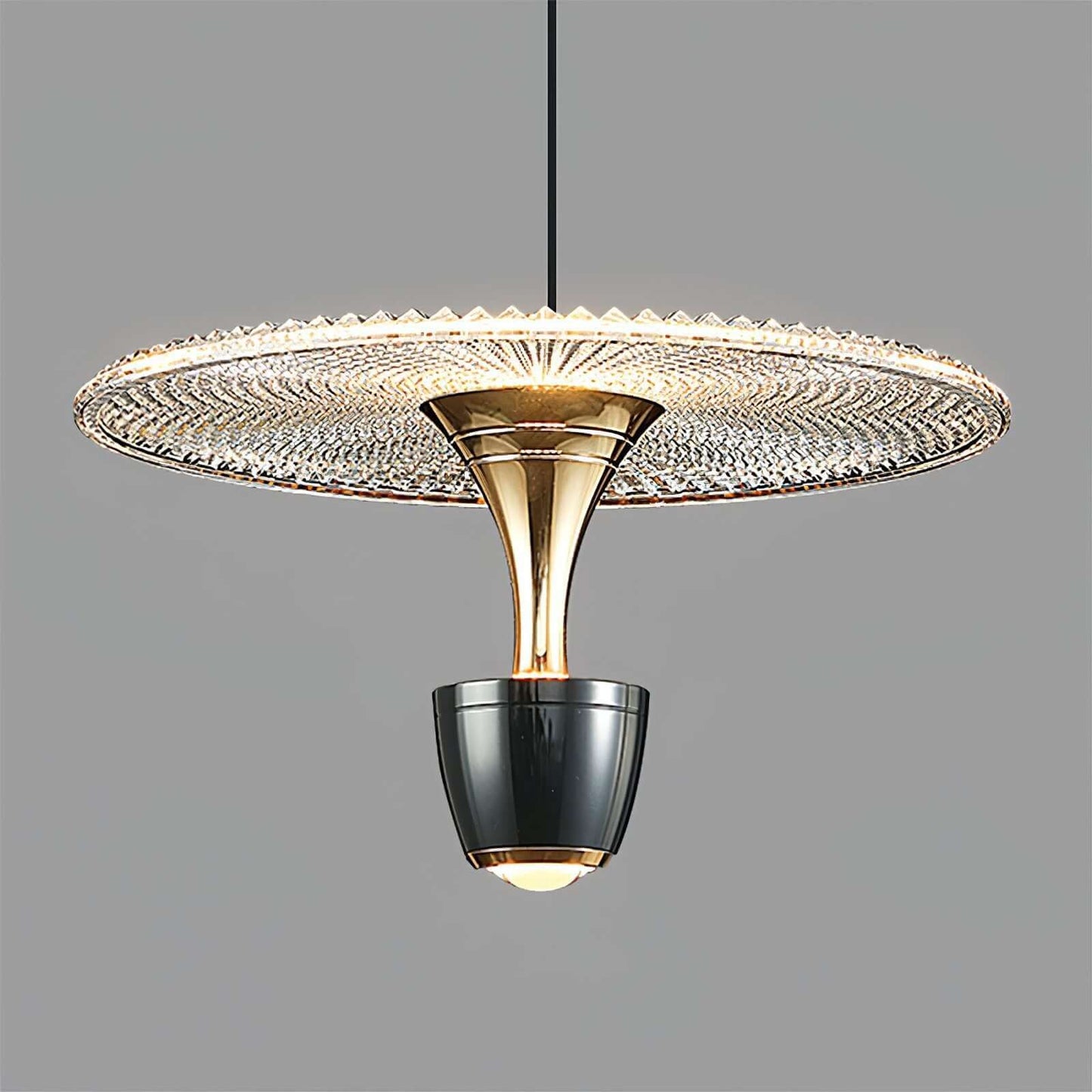Moderne LED-Pendellampe, Diskformet Design