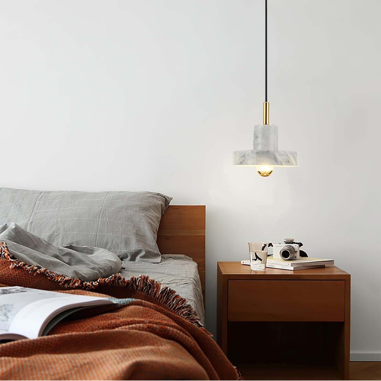 Elegant Marmor Pendellampe - Dia 18cm
