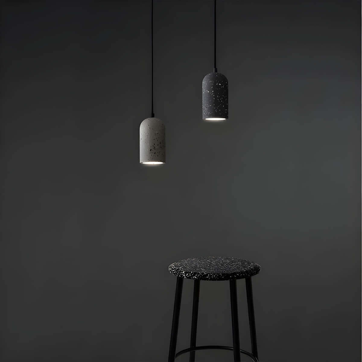 Moderne Beton Pendellampe - Dia 9,6cm