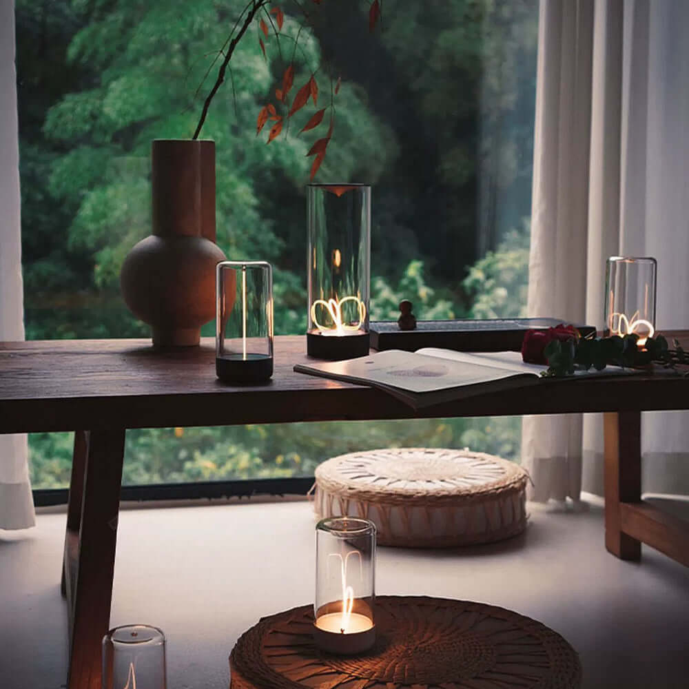 Magnetisk Mini LED Bordlampe -  Trådløs & USB