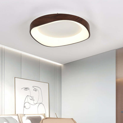 Moderne LED Loftslampe i Trædesign - 40/50/60cm