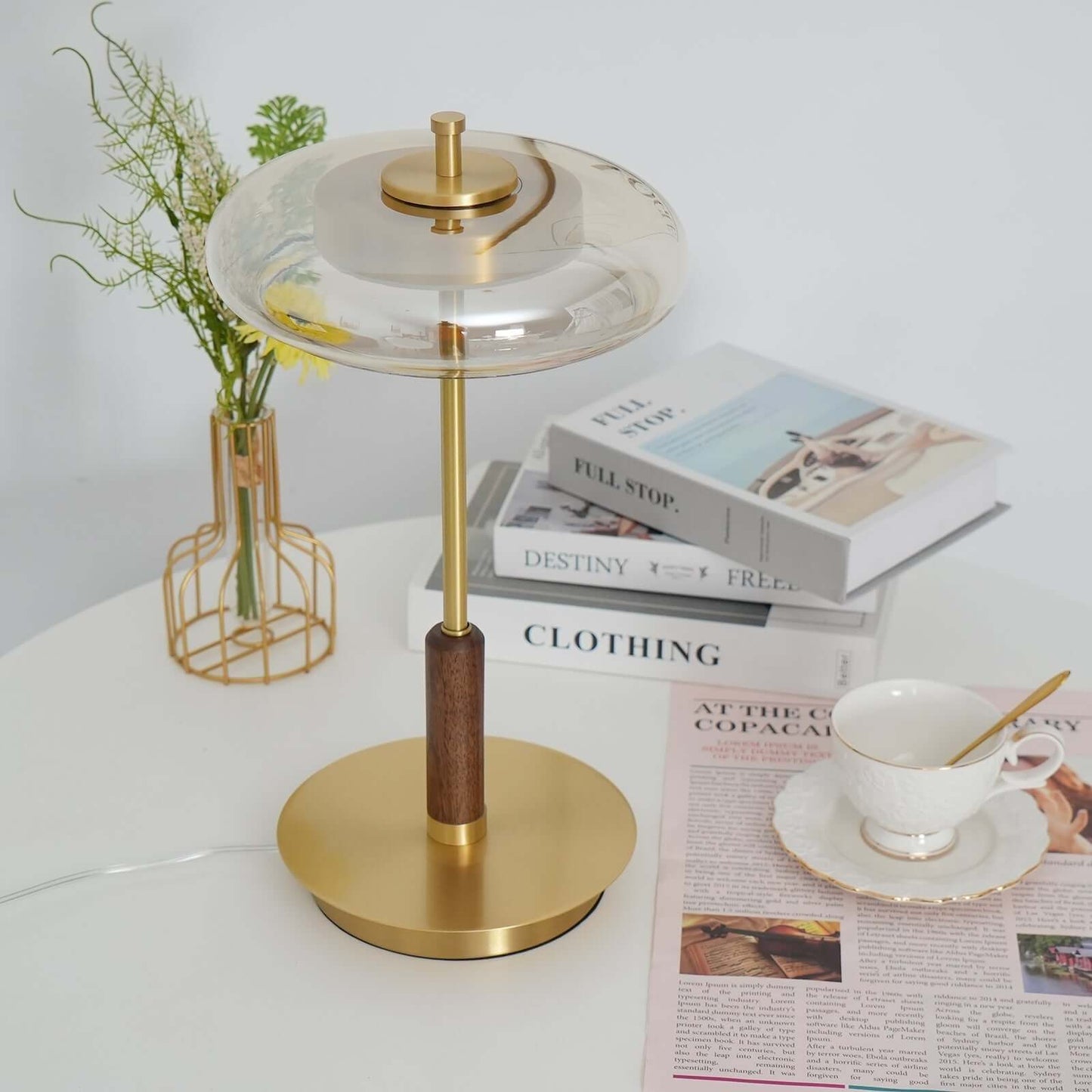 Elegant Bordlampe med LED | 22cm x 44,5cm