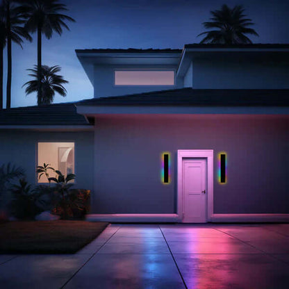 Moderne LED-væglampe i metal og akryl