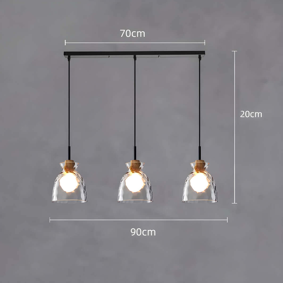 Elegant Glas Lysekrone | Moderne Design