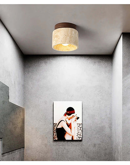 Elegant Loftslampe i Flødestil - Dia 12cm