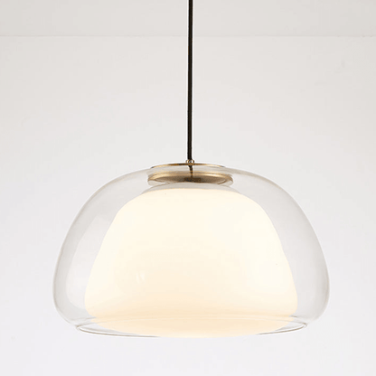 Elegant Jelly Pendellampe i Mælkeglas