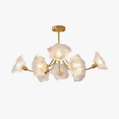 Elegant Blomsterglas Lysekrone