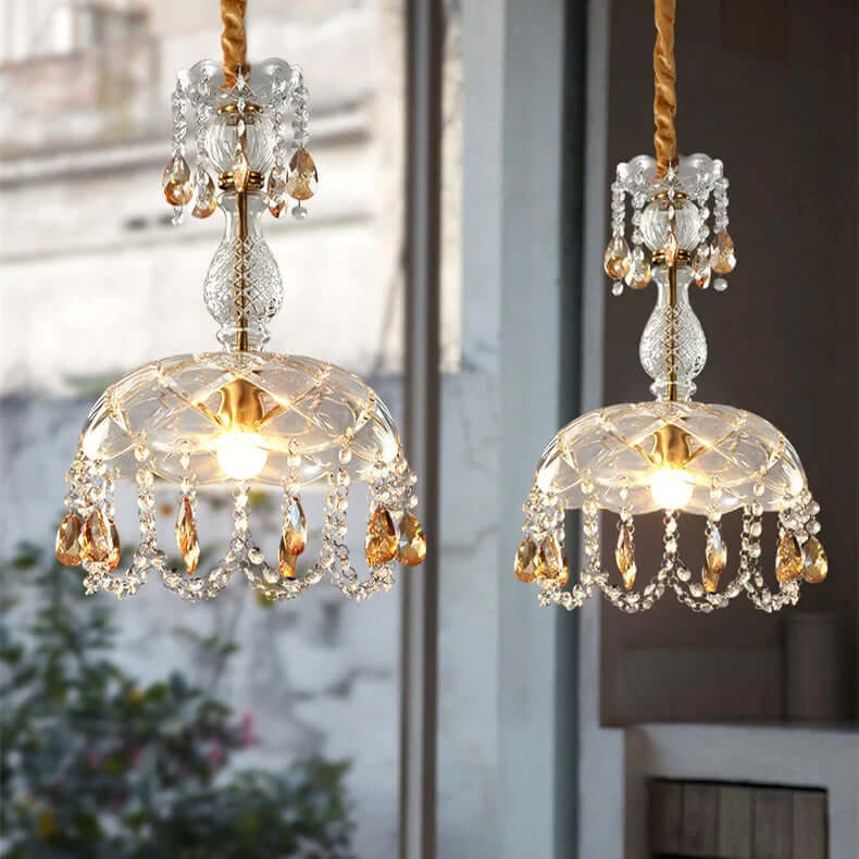 Elegant Krystal Lysekrone - Designer Pendel Lampe