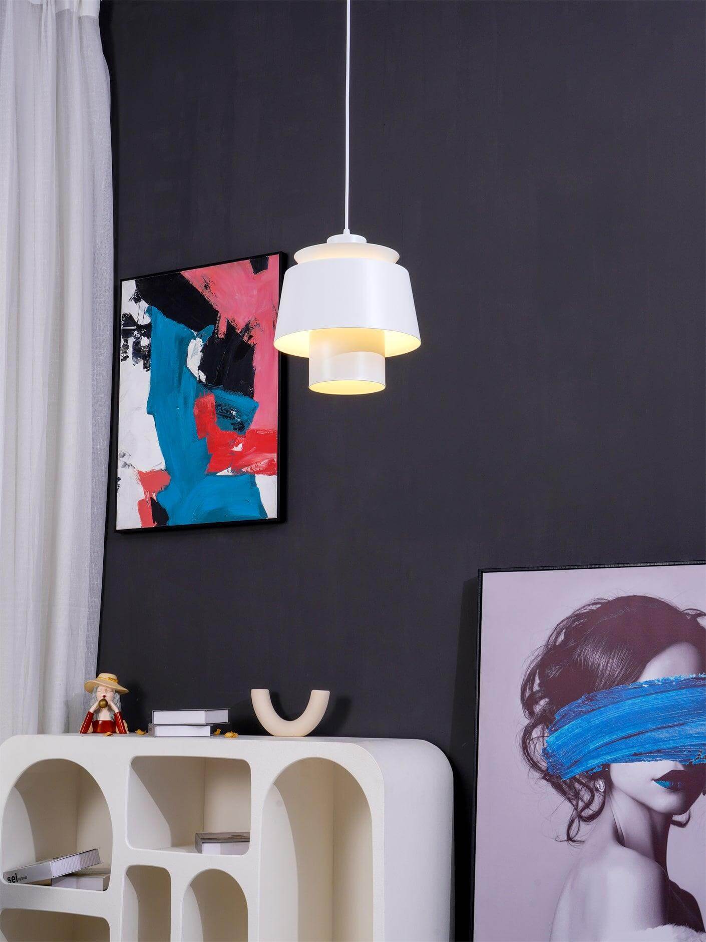 Elegant Metal Pendellampe - 25cm - Moderne Design