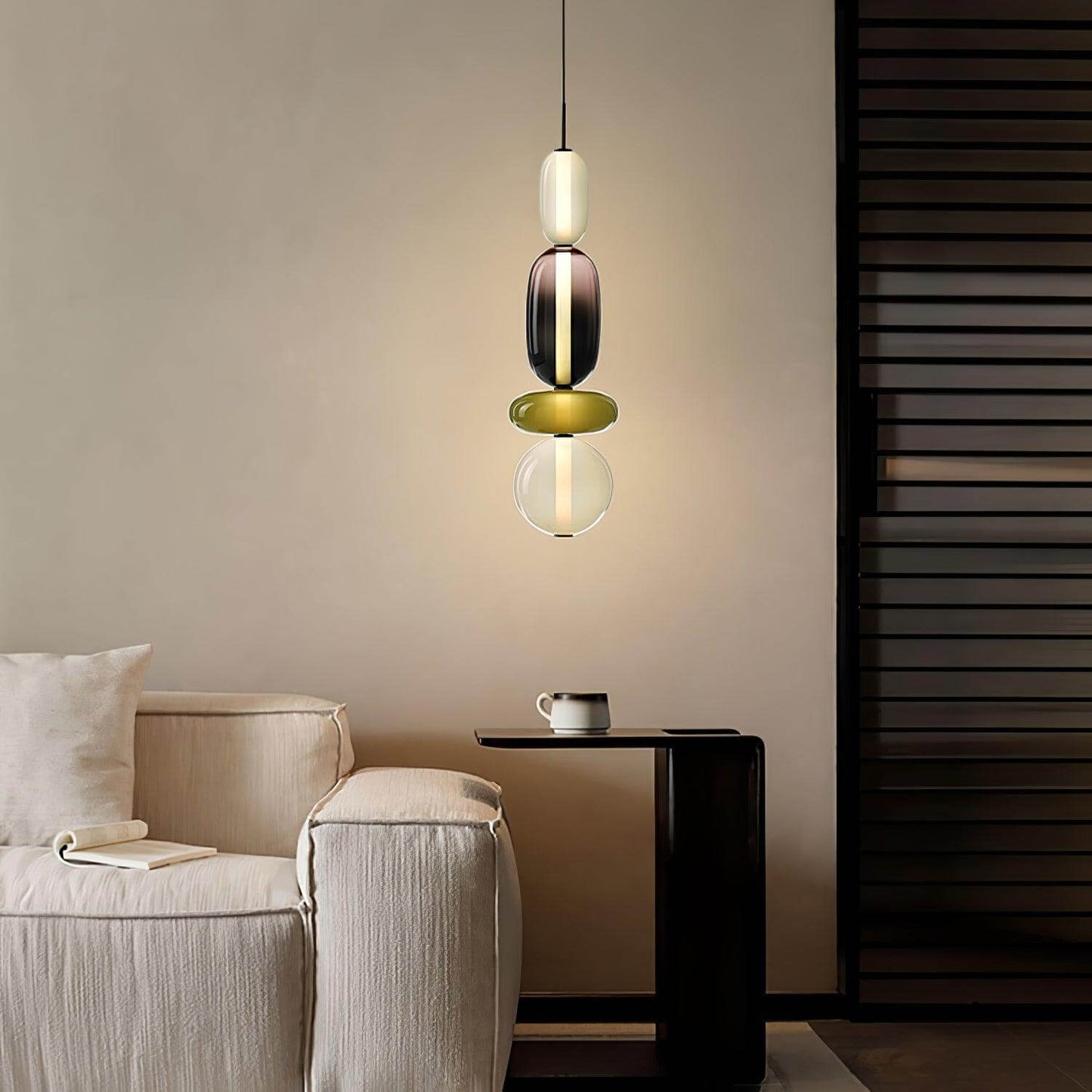 Farverig Glas Pendel - Moderne Designlampe