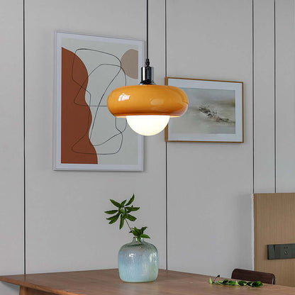 Elegant Kaffe-Glas Pendellampe - Modern Design